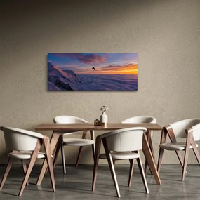 Kép naplementekor, Mt. blanc (120x50 cm)