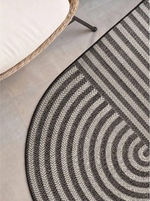 Fekete-krémszínű kültéri-beltéri szőnyeg 160x230 cm Haringey Woodfield – Ted Baker