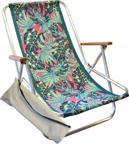 Összecsukható Napozóágy Táskába Strand Napozóágy Kerti Kirándulás Alum. 150 kg-ig