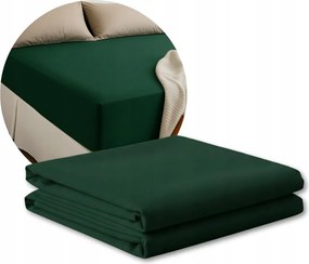 Lepedő 200x120 zöld Jersey gumis 120x200 Matrac Lengyel