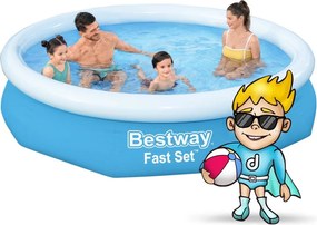 Bestway 57450 244 x 61 cm 9 az 1-ben keretes medence