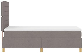 Box Spring Ágy Matraccal és LED-del Topszín 80x200 cm Szövet