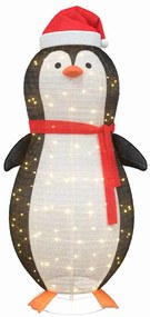 Havas pingvin figura Meleg fehér 78 x 88 x 180 cm szövet