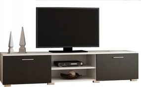 Asztal rtv szekrény Roma 150cm fehér fekete komód Per