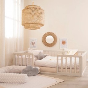 Bézs pamutkeverék gyerek takaró 80x80 cm Frosty Almond – Roba