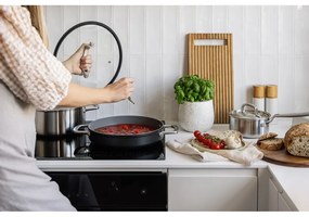Indukciós tűzhelyhez alkalmas rozsdamentes acél edény fedővel 1,2 l Lucca 3.0 – FABINI
