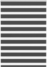vidaXL zebrafüggönnyel fekete szövetszélesség 110,9 cm poliészter