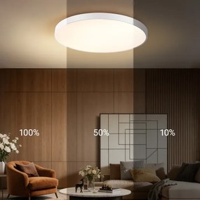 Immax NEO 07315L-LED SEMPLICI dimmelhető mennyezeti lámpa 96 W / 230 V, Ø 80 cm, Wi‑Fi (Tuya), fehér + távirányító