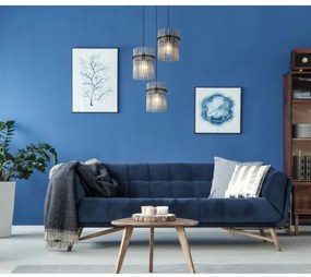 Globo 15698-3HR - Csillár zsinóron GORLEY 3xE27/60W/230V átm. 47 cm fekete