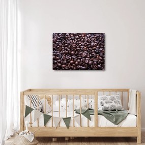 Kávé szemek képe (üvegen) (70x50 cm)