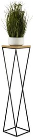 LOFT virágtartó állvány 100x24 cm fekete/barna