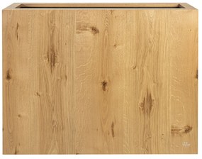 Önöntöző fa virágcserep TAMMI, magas téglalap alakú, többféle változatban - Hobby Flower méretek: 104 x 30 x 80, szín: természetes tölgy