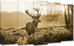 Vászonkép 150x95 Szépia szarvas