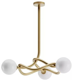 Redo 01-3256 - Rudas csillár CONFUSIO 3xE14/28W/230V átm. 76 cm arany