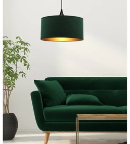 Petróleumkék függőlámpa textil búrával ø 30 cm Maloto – Candellux Lighting