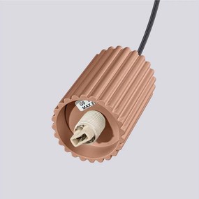 Világosbarna függőlámpa üveg búrával ø 12 cm Orbital – Sollux