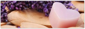 Poszterek 200x66 Levendula szív