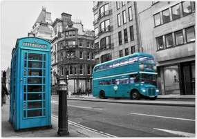 Poszterek 100x70 Petrol blue in London