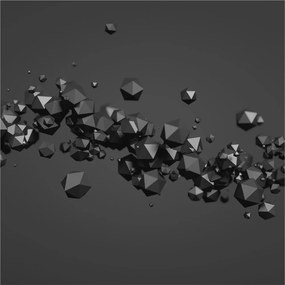 Dekoratív Fotótapéta Hálószobába Fekete tömbök 250x250 Ragasztó