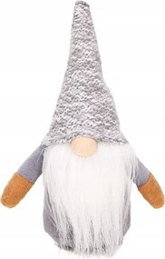 Csillogó ezüst színű manó 36cm.