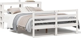 vidaXL fehér tömör fenyőfa ágy matrac nélkül 150 x 200 cm
