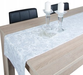 Foltálló öv Pillangó 40x140 asztali futó ezüst