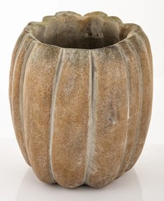 Cement Barna virágtartó kaspó, Szürke 21,5x20x20cm