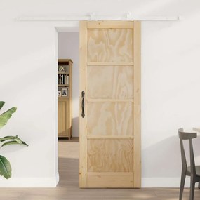 Tolóajtó Szett ORKDAL Természetes és fehér 73.5 x 198.5 cm