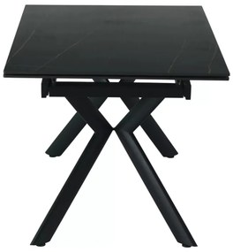 Norton bővíthető étkezőasztal fekete 160-240 cm