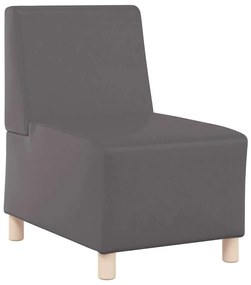 szürke műbőr kanapészék 55 cm