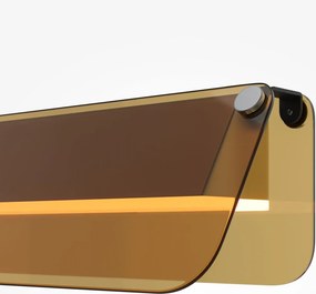 Maytoni modern fali lámpa flat borostyán fekete mymod296wl-l10bc3k