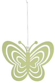 Függesztett fém pillangó PASTEL BUTTERFLY - több színben Termék színe: Zöld