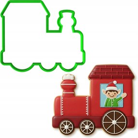 Karácsonyi Forma Karácsonyi Vonat Mozdony Ruha 12cm