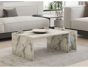 MONEL dohányzóasztal, szürke márvány dekor