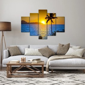Kép - Naplemente a tenger felett (150x105 cm)