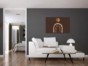 Kép - Narancssárga ívek N⁰1 (90x60 cm)