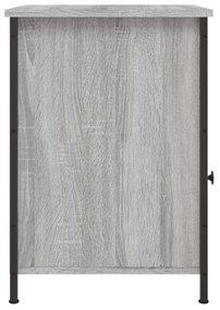 szürke sonoma színű szerelt fa éjjeliszekrény 40 x 42 x 60 cm