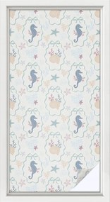 Ablakfólia öntapadós Adatvédelem Tengeri csikóhalak 50x100 cm