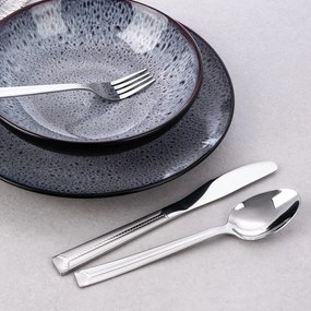 Ezüstszínű rozsdamentes acél evőeszköz készlet 24 db-os Bright – Orion