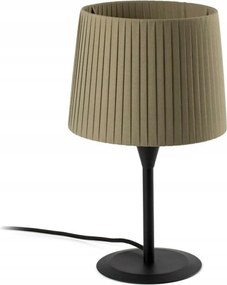 Faro Samba mini asztali lámpa fekete/zöld, pliszé ernyő, E27, 36 cm