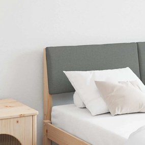 Kárpitozott fejtámla Sötétszürke 160 cm Tömör fenyőfa