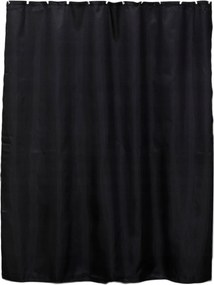Fekete zuhanyfüggöny Poliészter 200x180 cm