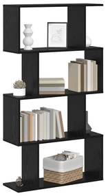 Könyvespolc Fekete 70 x 24 x 129 cm Faanyag