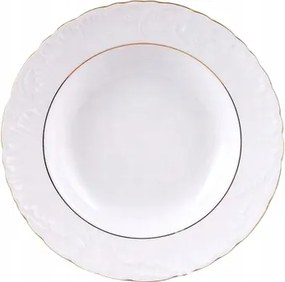 Ebédlő tányér mély 22cm arany Rococo vonal