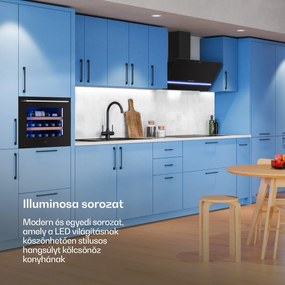 Klarstein Illuminosa ferde páraelszívó | Elszívó és keringtető üzemmód | Minimalista | 818 m³/h | 90 cm