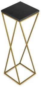 LOFT virágtartó állvány 70x24 cm arany/fekete