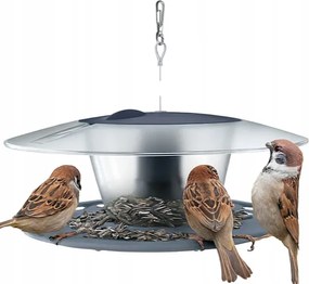 Madáretető Akasztós Álló Gabonatároló Napellenzővel 30CM