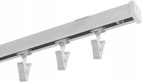 FĂŒggönykarnis AlumĂnium mennyezeti sĂn M szimpla egyvĂĄgĂĄnyĂș bĂ©ka 270 cm