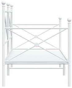 kanapéágy matrac nélkül fehér 80x200 cm acél
