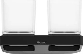 Ravak 10° black 10° fekete fogkefetartó X07P558